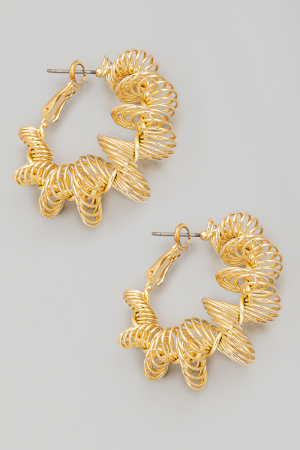 Spiral Hoop Earrings