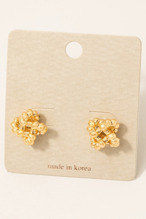 Ball Twist Stud Earrings
