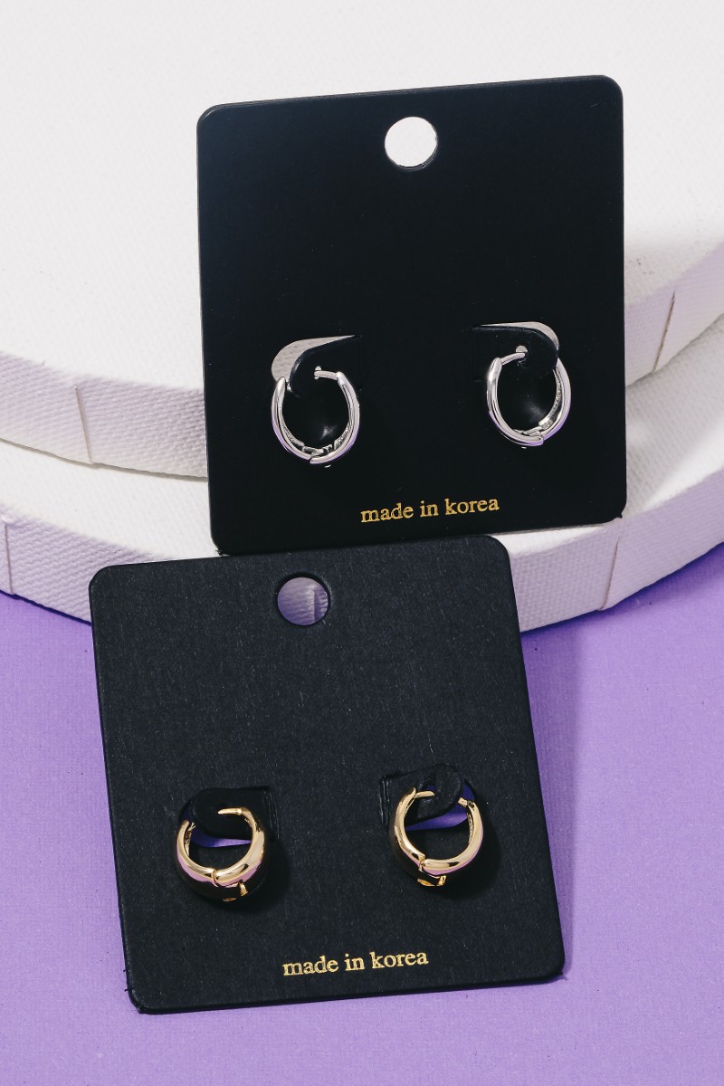 Graduated Hinge Hoop Earrings