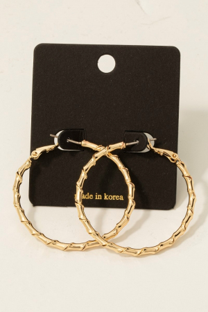 Tight Twisted Latch Hoop Earrings