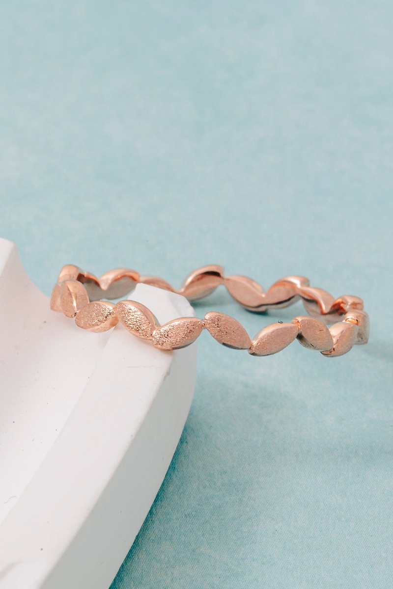 Delicate Leaf Petal Minimalist Ring