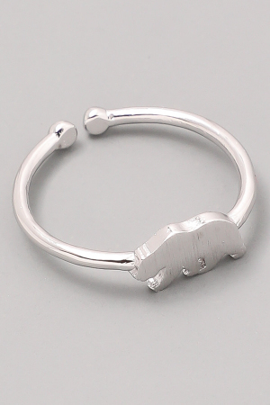 Delicate Bear Adjustable Ring