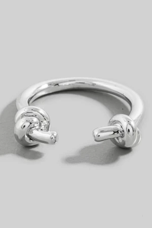 Knotted Ends Open Band Ring