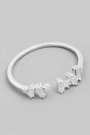 Gold Dipped Delicate Baguette Fashion Ring