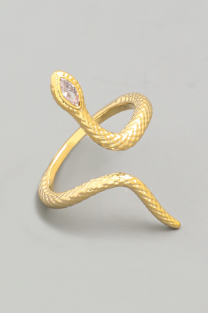Adjustable Open Snake Ring