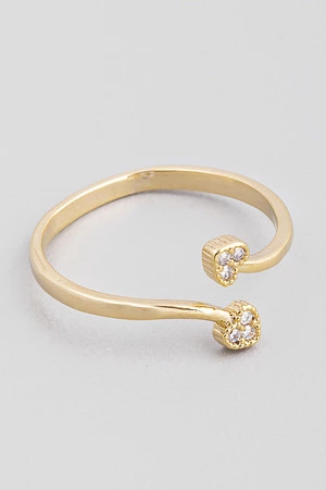 Delicate Open Rhinestone Ring