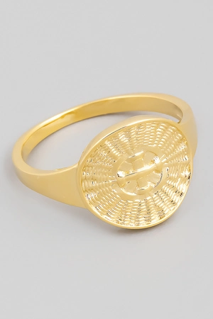 Delicate Coin Signet Ring