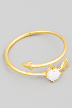Opal Arrow Wrap Ring