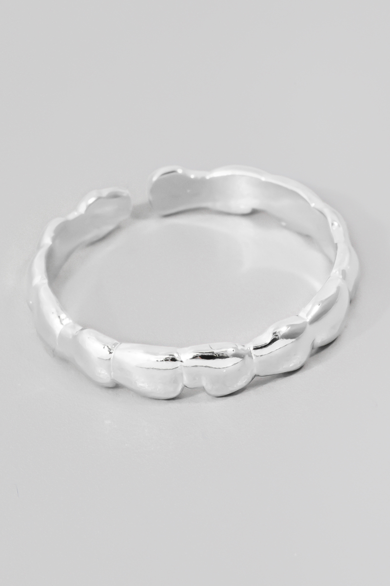 Gold Dipped Gold Dipped Textured Open Band Ring