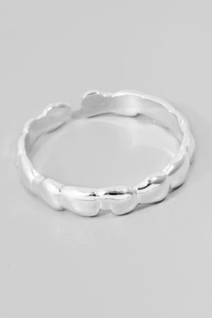 Gold Dipped Gold Dipped Textured Open Band Ring