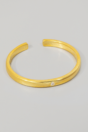 Gold Dipped Mini Stud Open Band Ring
