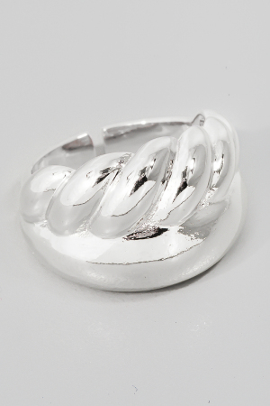 Gold Dipped Layered Open Band Ring
