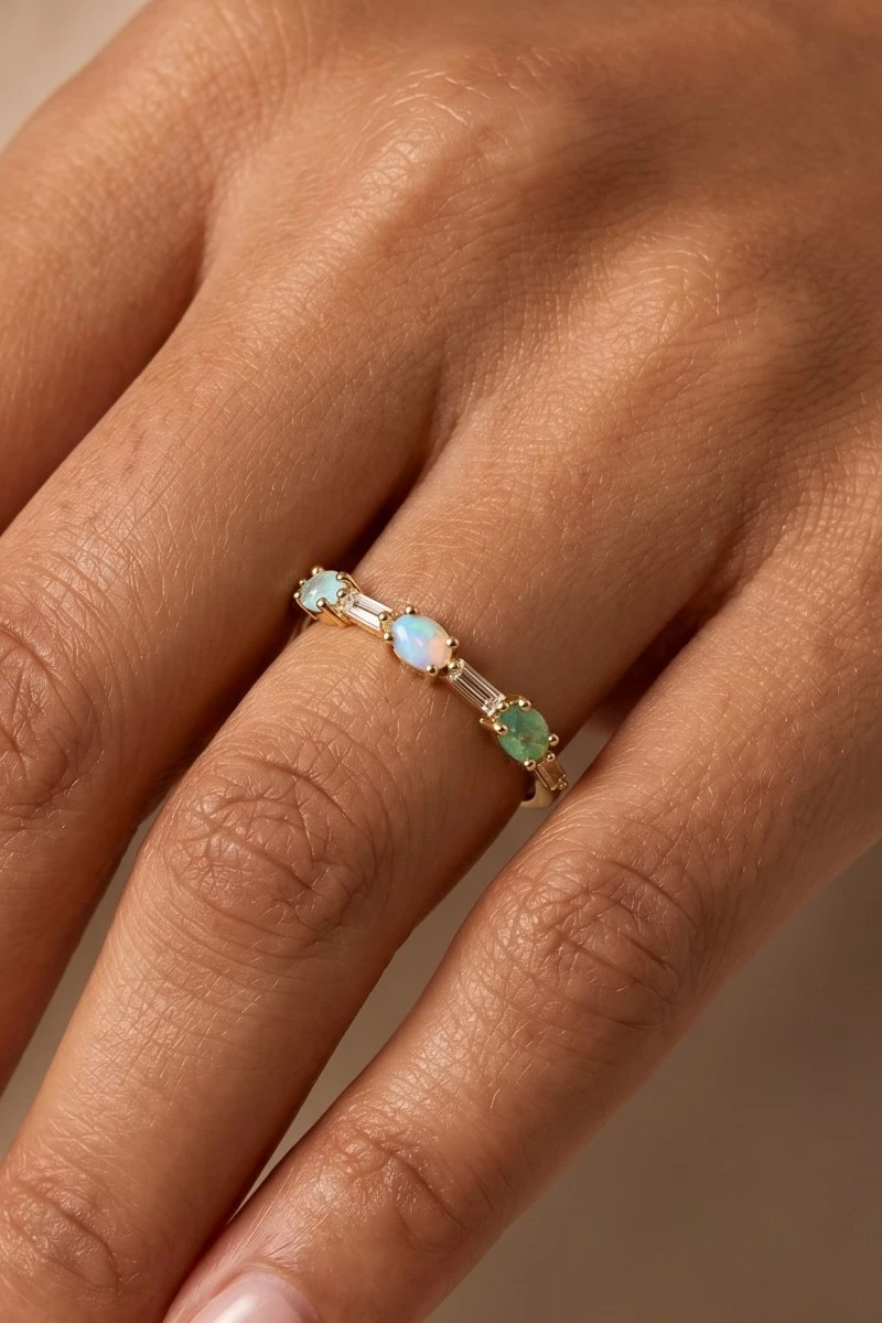 Gold Dipped Assorted Delicate Cz Ring