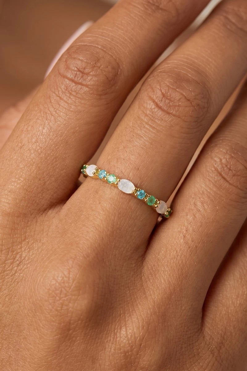 Assorted Cz Gold Dipped Ring