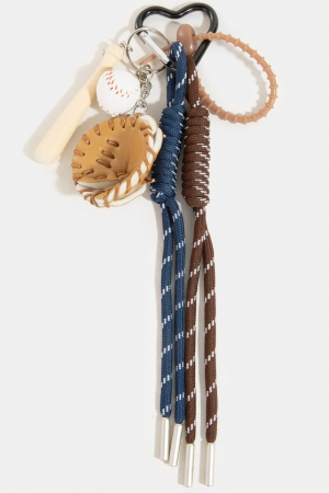 Gameday Baseball Theme Bag Charms
