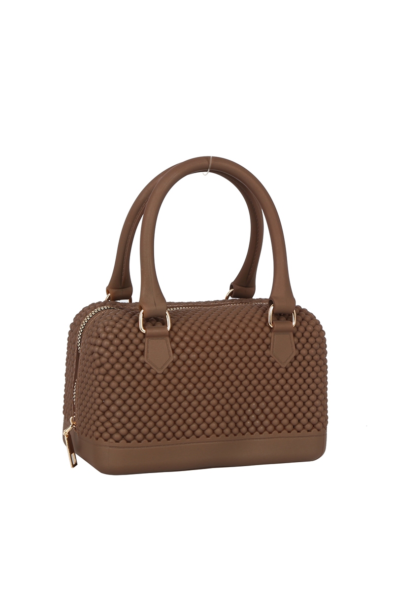 Jelly Bead Mesh Hand Bag