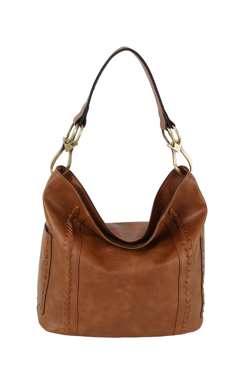 Fashion Whipstitch Bucket Shoulder Bag