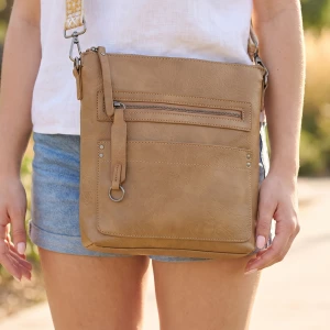 Multi Pocket Crossbody Bag With Guitar Strap