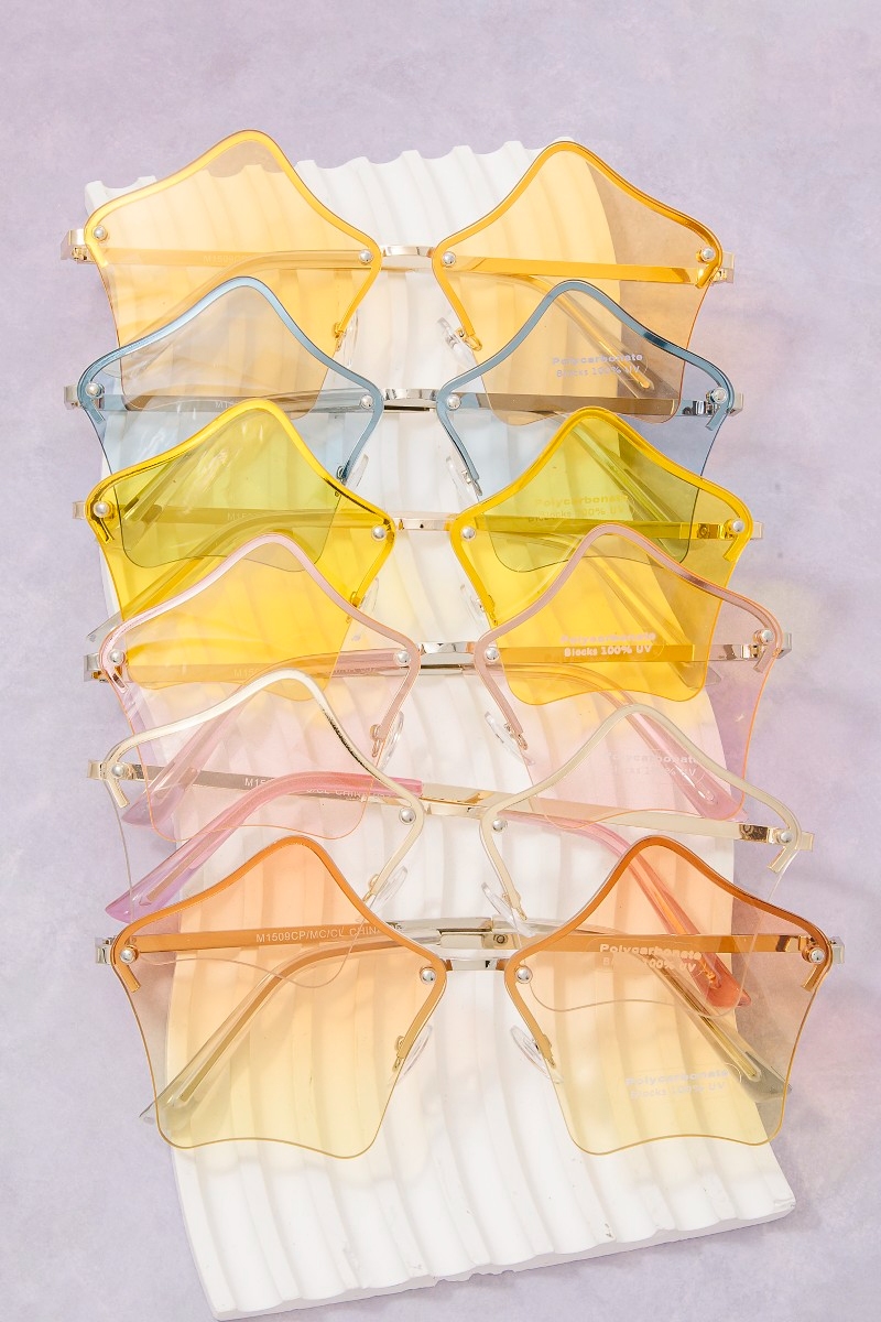 Star-Shaped Lens Sunglasses Set