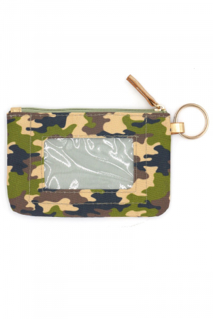 Camo Id Wallet & Detachable Lanyard Bag