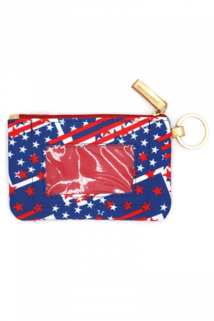 American Flag Id Wallet & Detachable Lanyard Bag