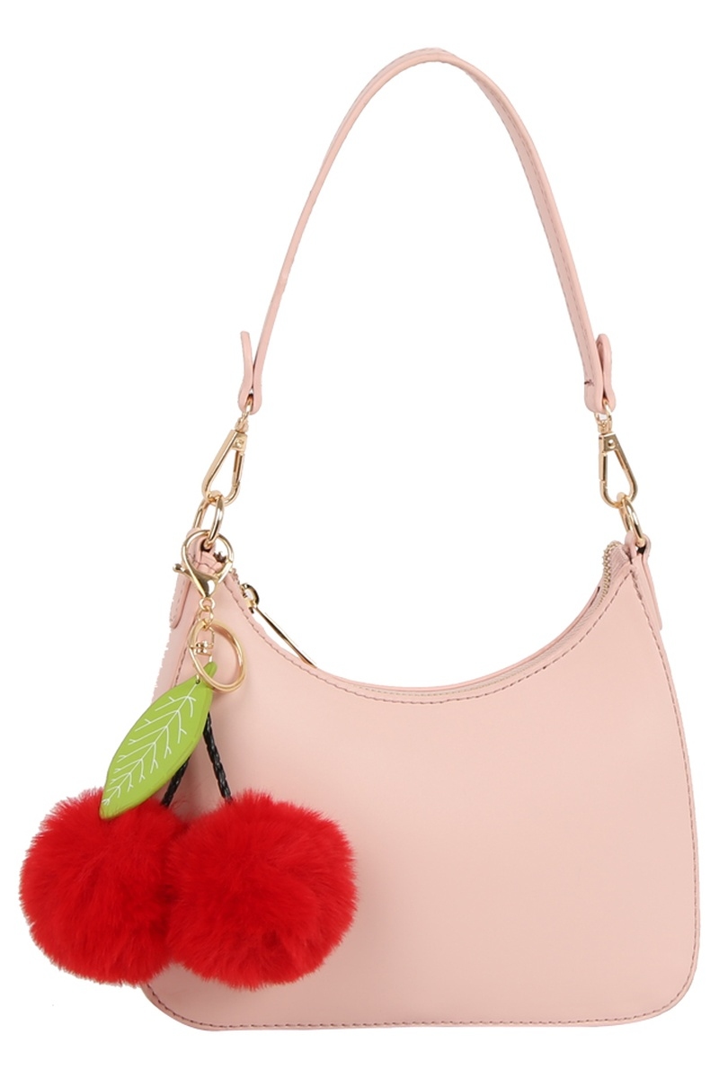 Fuzzy Cherry Mini Shoulder Bag