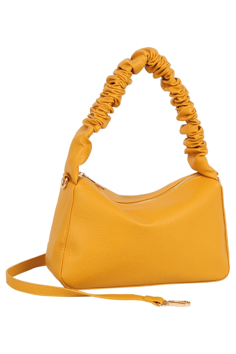 Ruched Handle Shoulder Bag