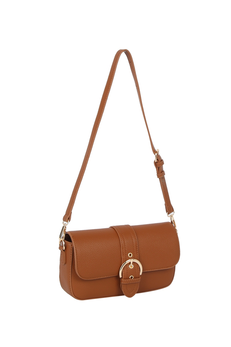 Buckle Flap Shoulder Bag