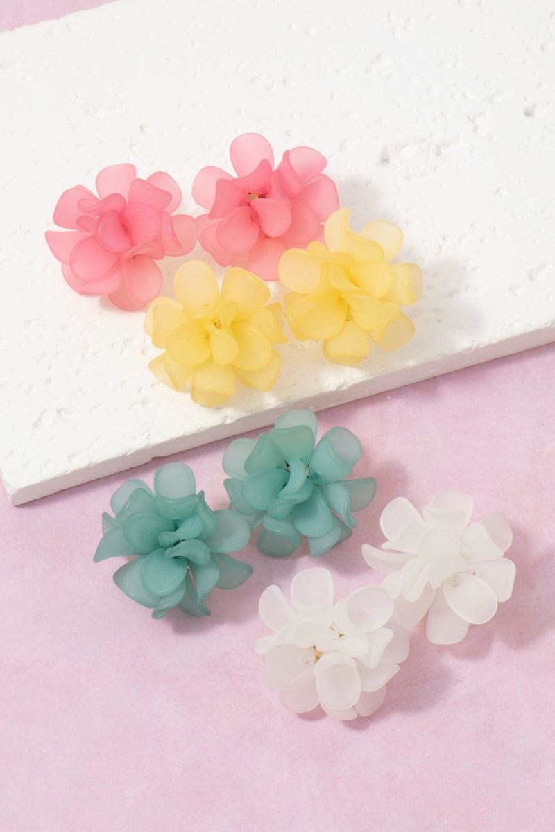 Floral Cluster Stud Earrings