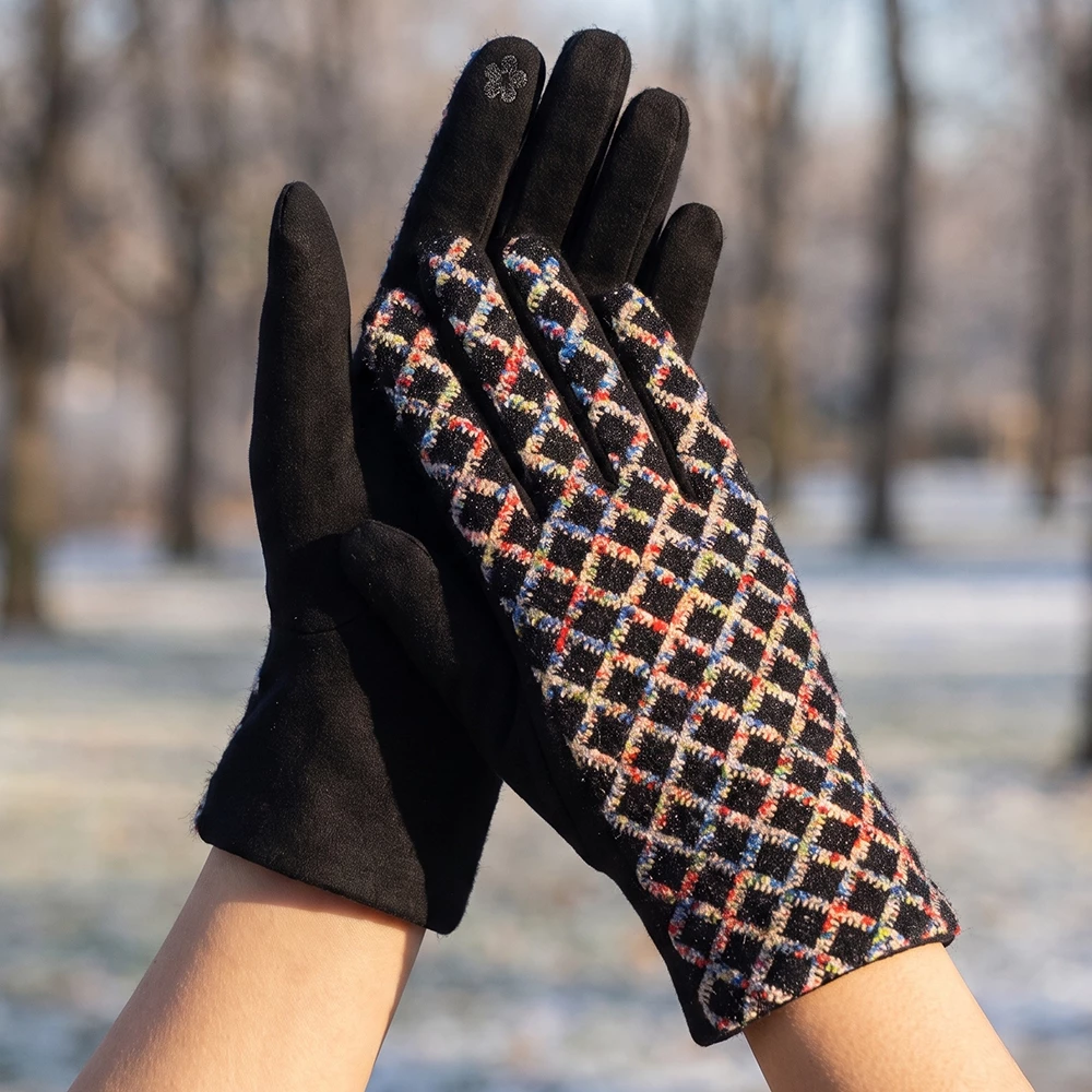 Lattice Stitch Touchscreen Gloves