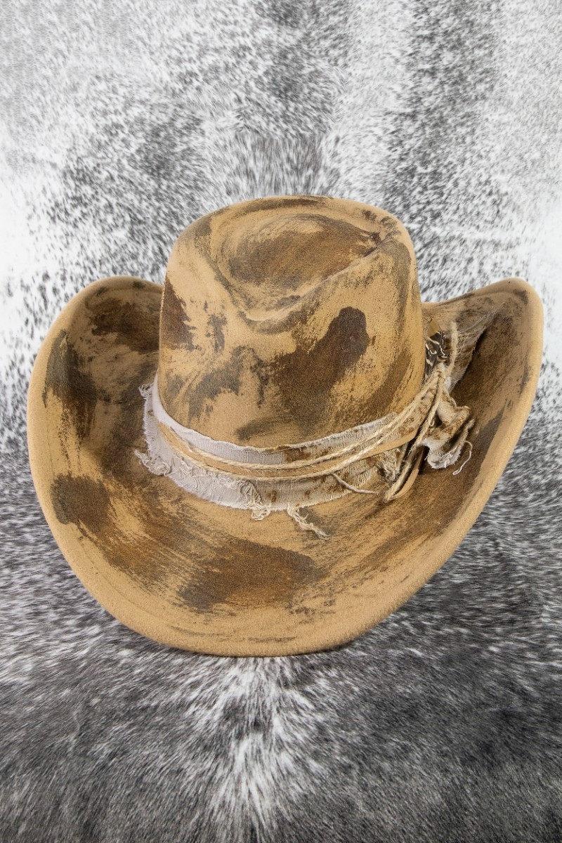 Distressed Western Cowboy Hat