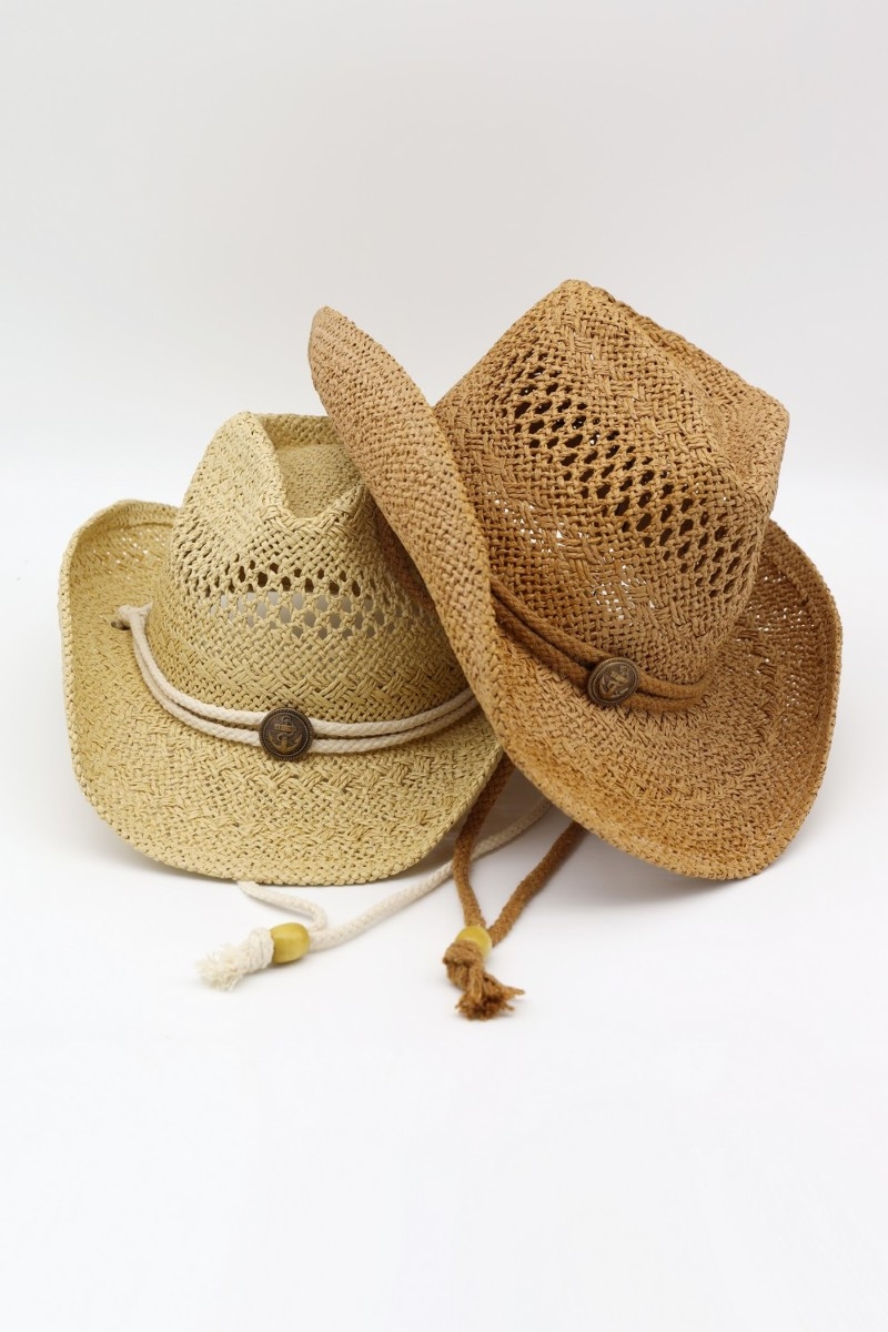 Rope Strap Anchor Charm Western Straw Cowboy Hat
