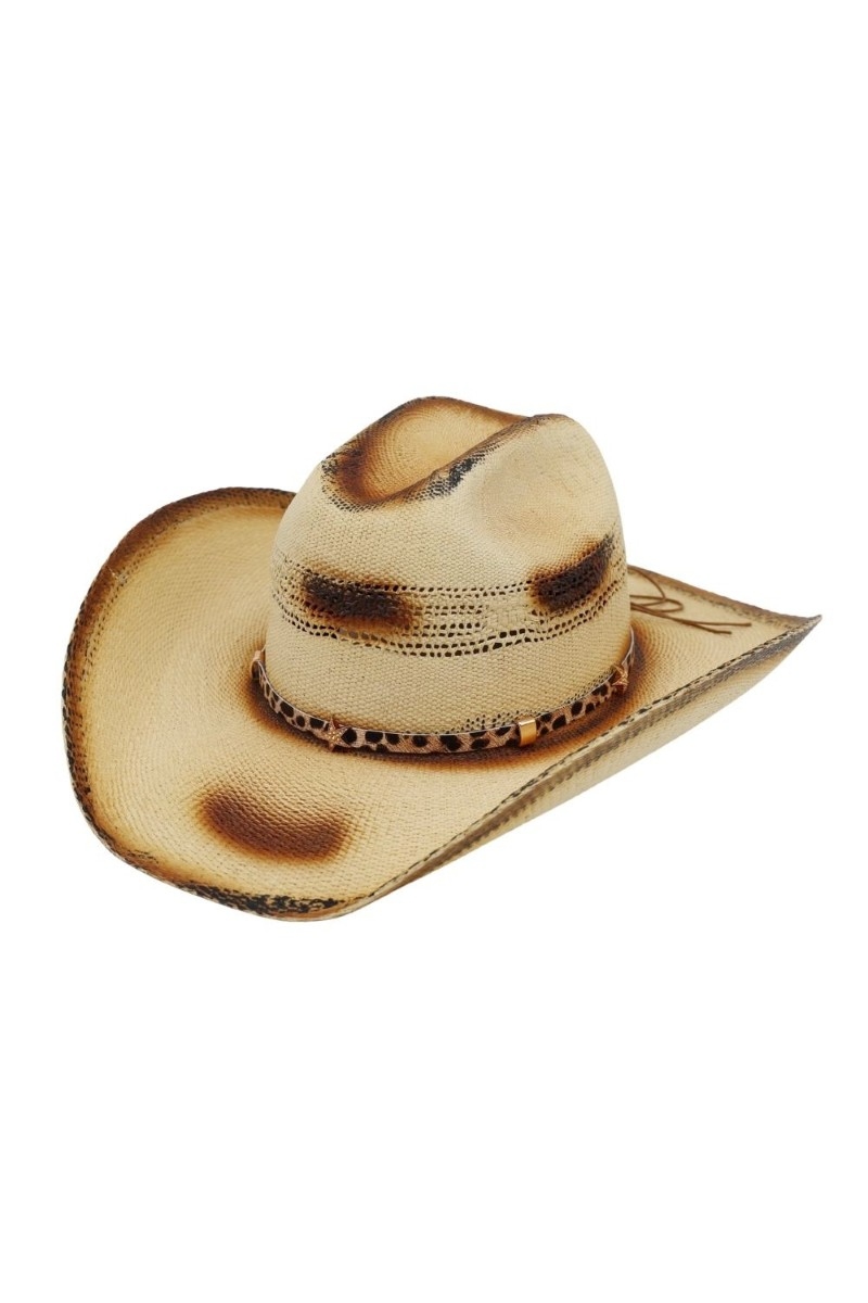 Western Distressed Two Tone Cowboy Hat