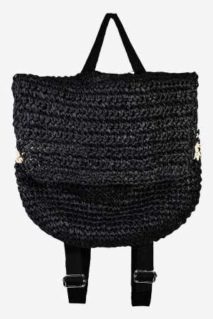 Straw Braided Fashion Backpack