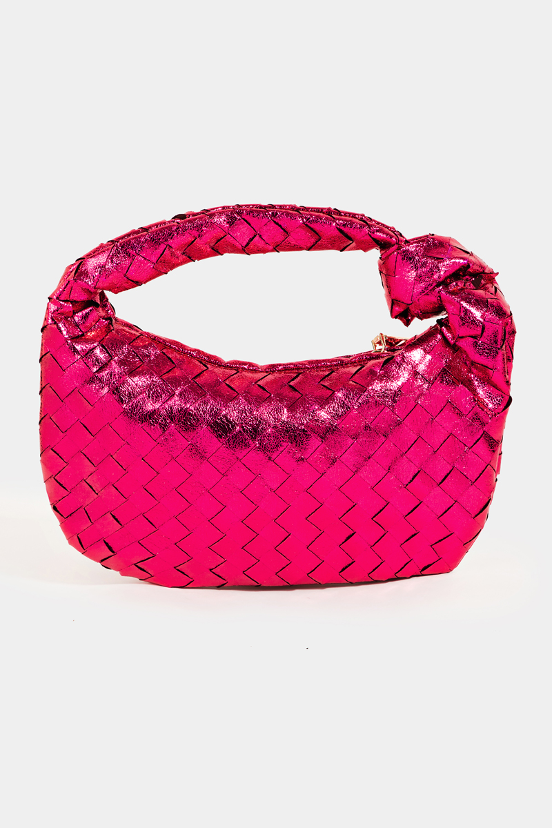 Basket Weave Hobo Handbag