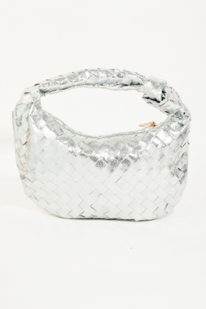 Basket Weave Hobo Handbag