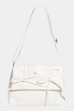 Leather Bow Knot Square Bag