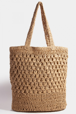 Long Braided Tote Bag