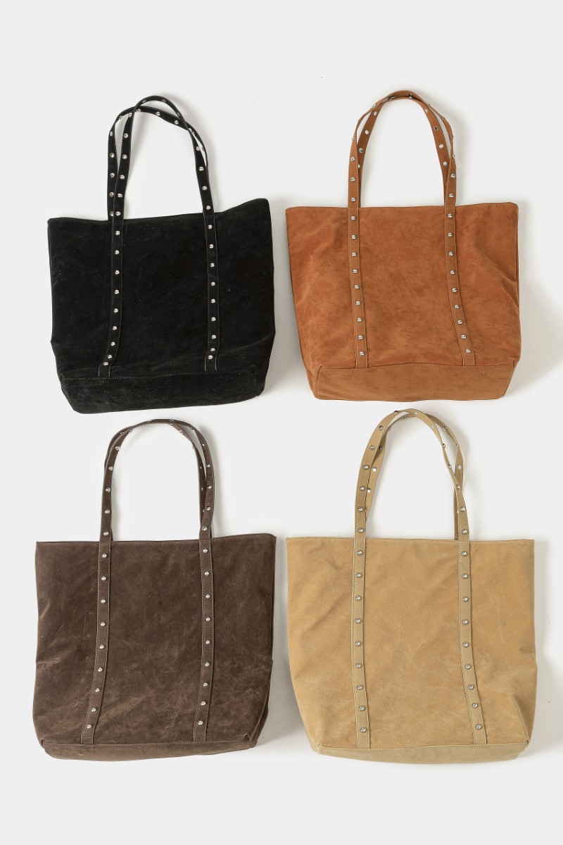 Studded Strap Tote Bag