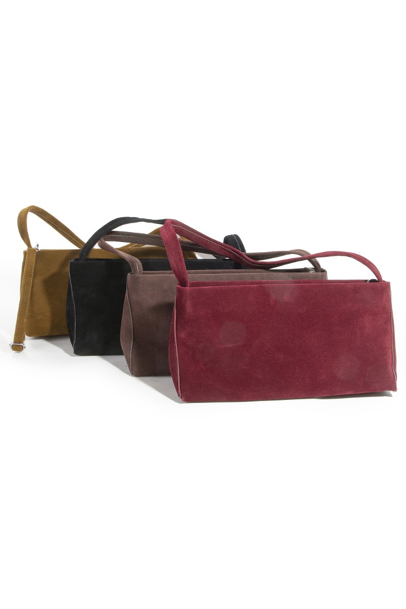 Faux Suede Rectangle Bag