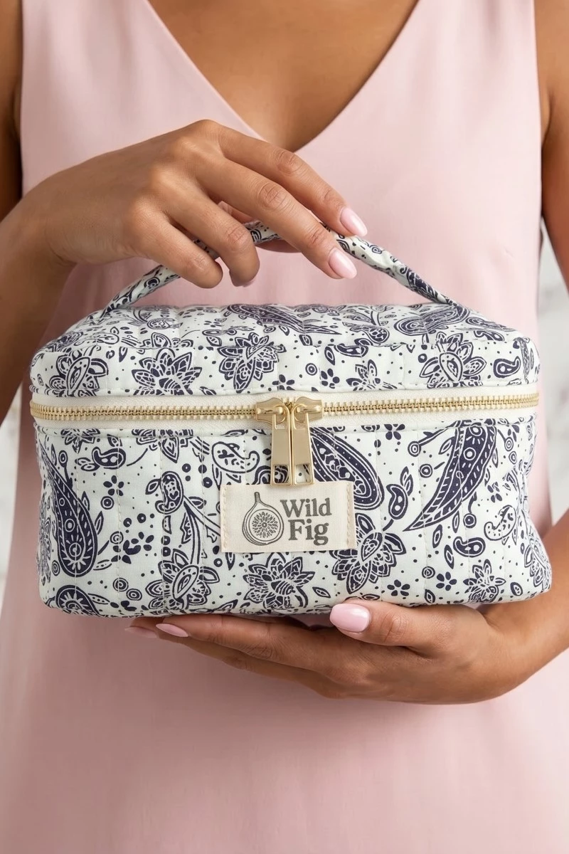 Paisley Pattern Makeup Case Cosmetic Bag