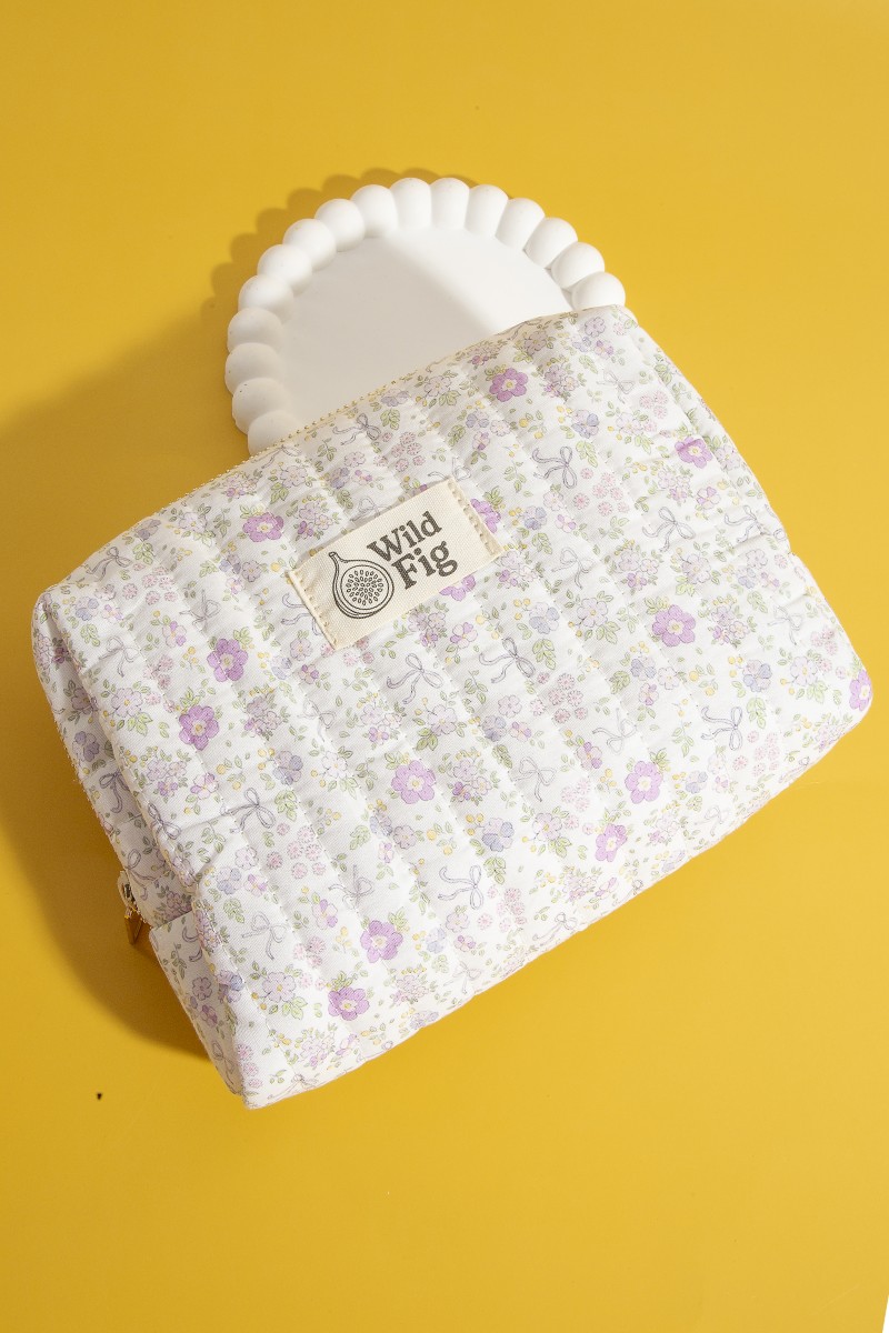 Assorted Flower Pattern Cosmetic Bag