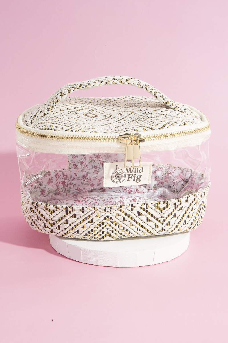 Transparent Clear Top Handle Makeup Case Cosmetic Bag