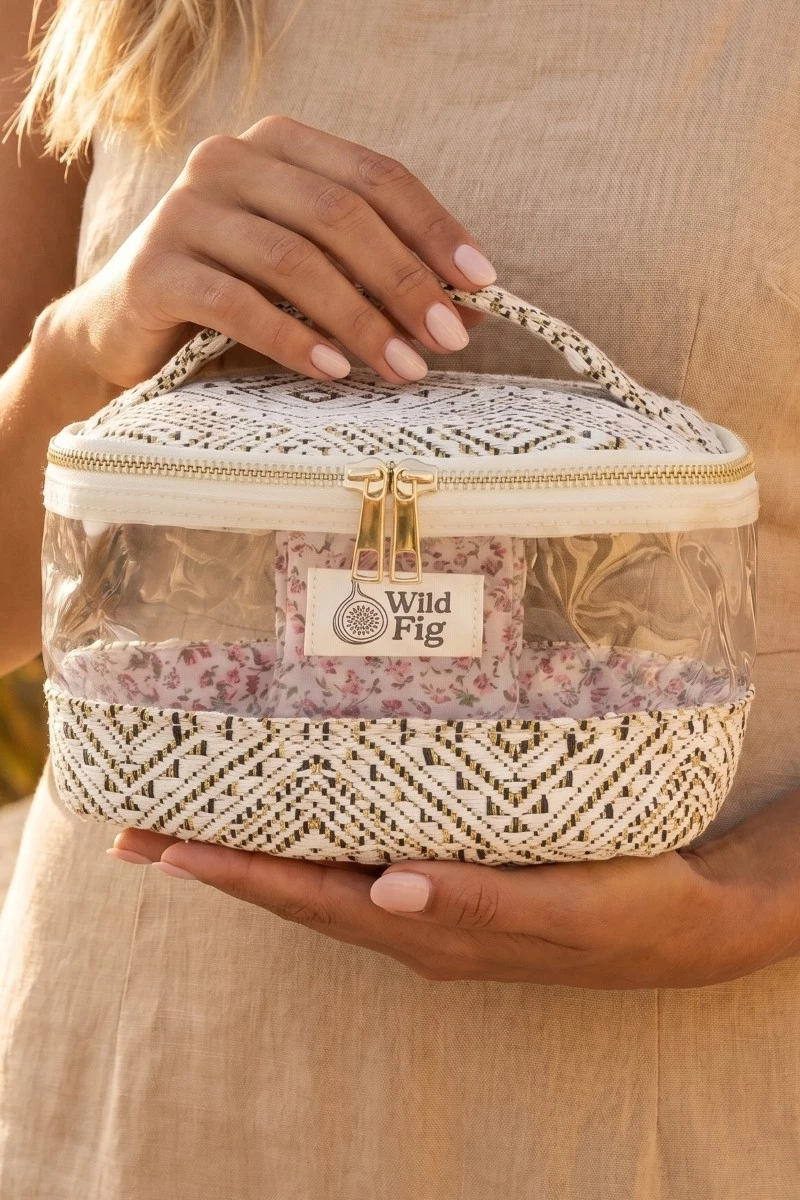 Transparent Clear Top Handle Makeup Case Cosmetic Bag
