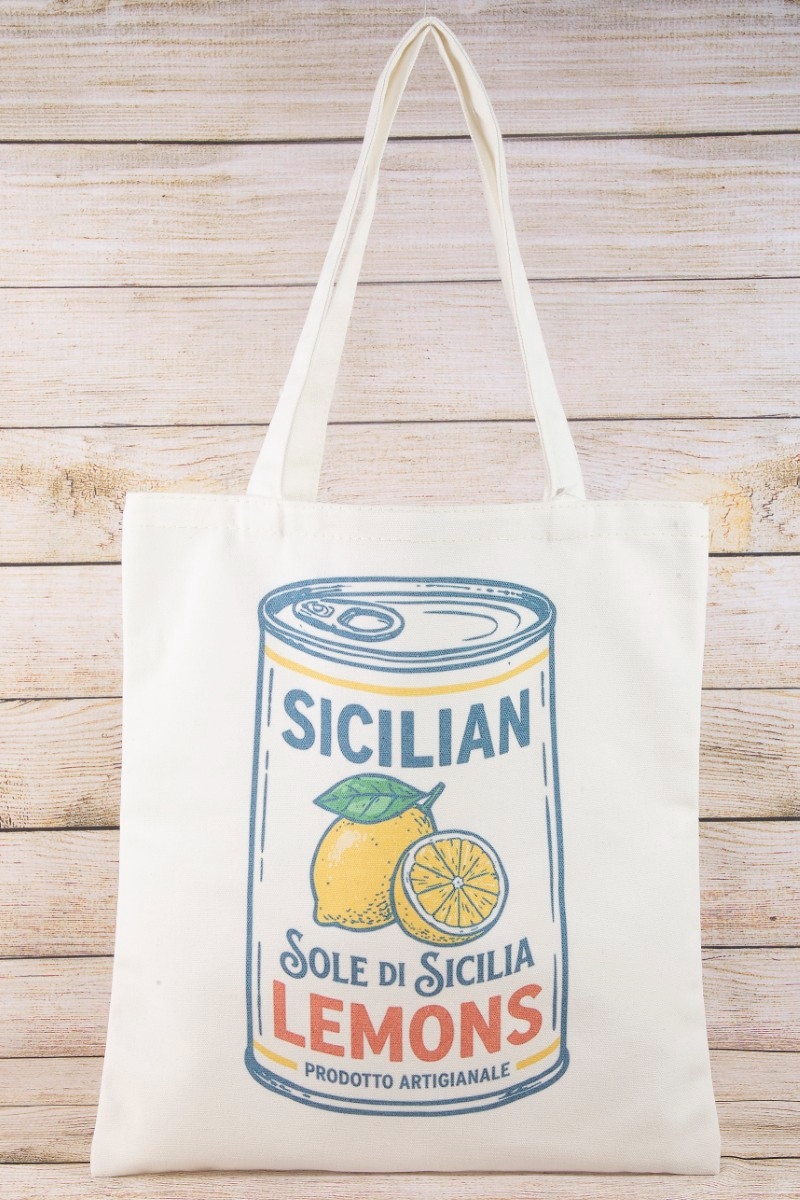 Sicilian Lemons Tote Bag