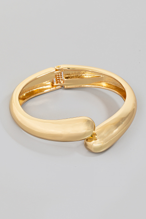 Metallic Hinged Bangle Bracelet