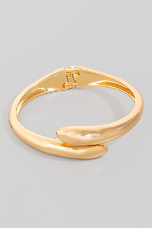 Hinged Metal Bangle Bracelet