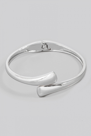 Wrapped Hinged Bangle Bracelet