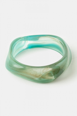 Translucent Chunky Bangle Bracelet