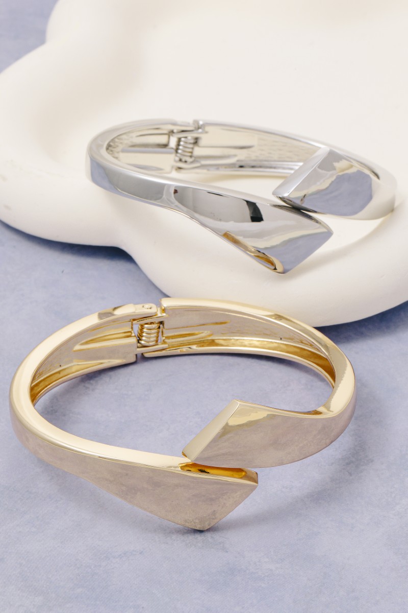 Layered Bang Hinge Bangle Bracelet